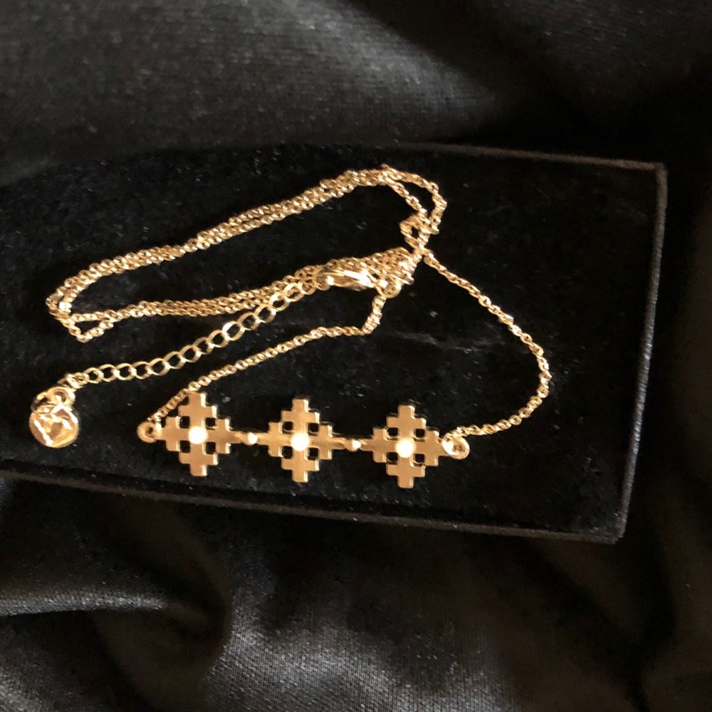 NWT Geometric 14k Gold Necklace